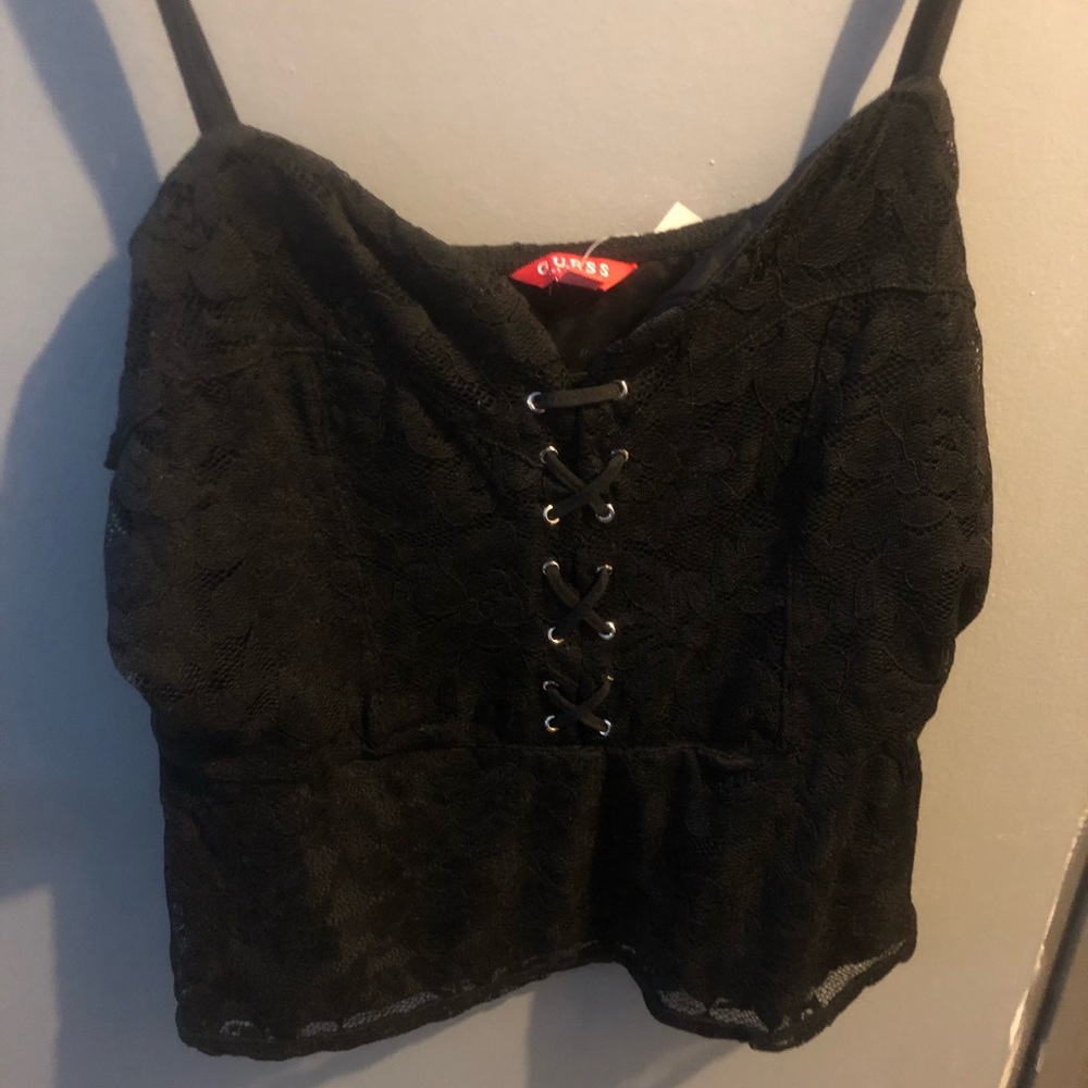 Brand new Guess lace-up tank top with tags!